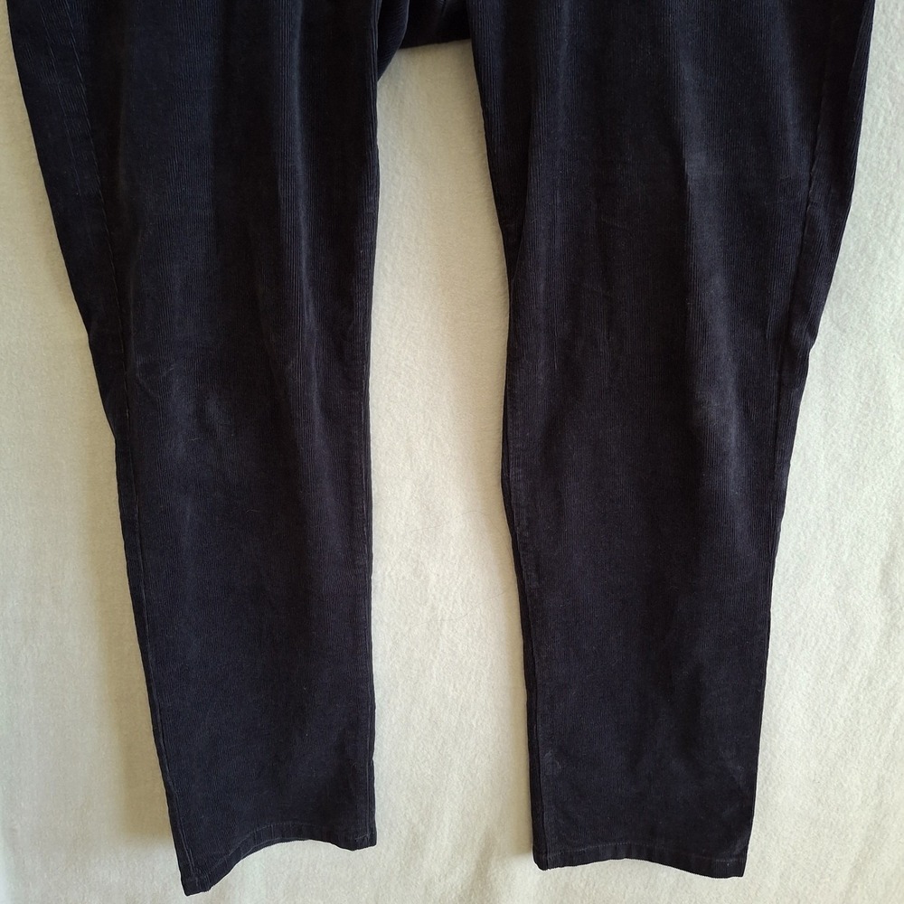 UNTUCKit Pants Men's 34x30 (Fits 36x29) Black Corduroy Straight Fit Stretch - Picture 4 of 11